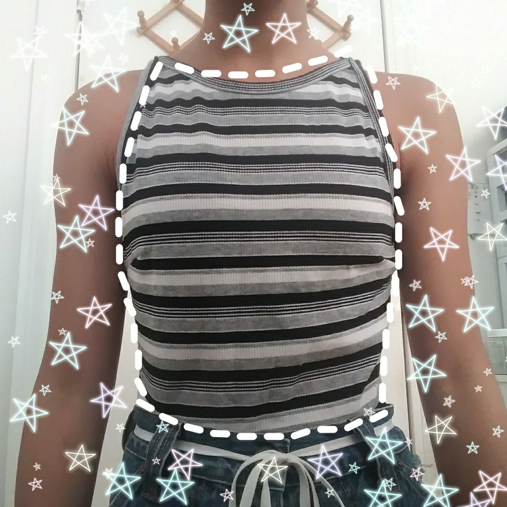 Ribbed Halterneck Tank Top